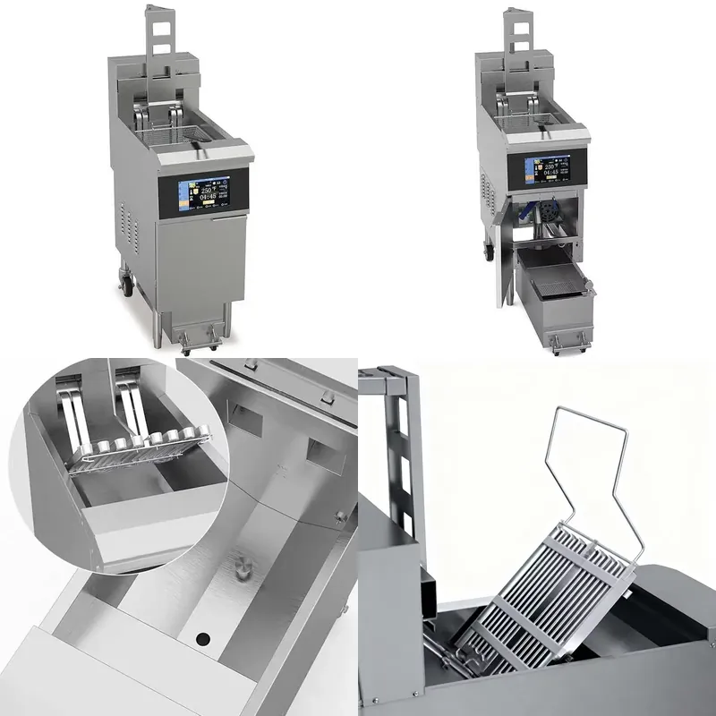 Commercial Kitchen Maintenance - Freidora Eléctrica Comercial de Acero Inoxidable