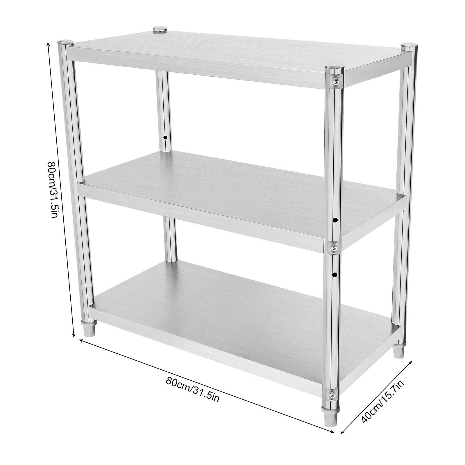 Commercial Kitchen Prep Table With Storage - Mesa de Trabajo Resistente de Acero