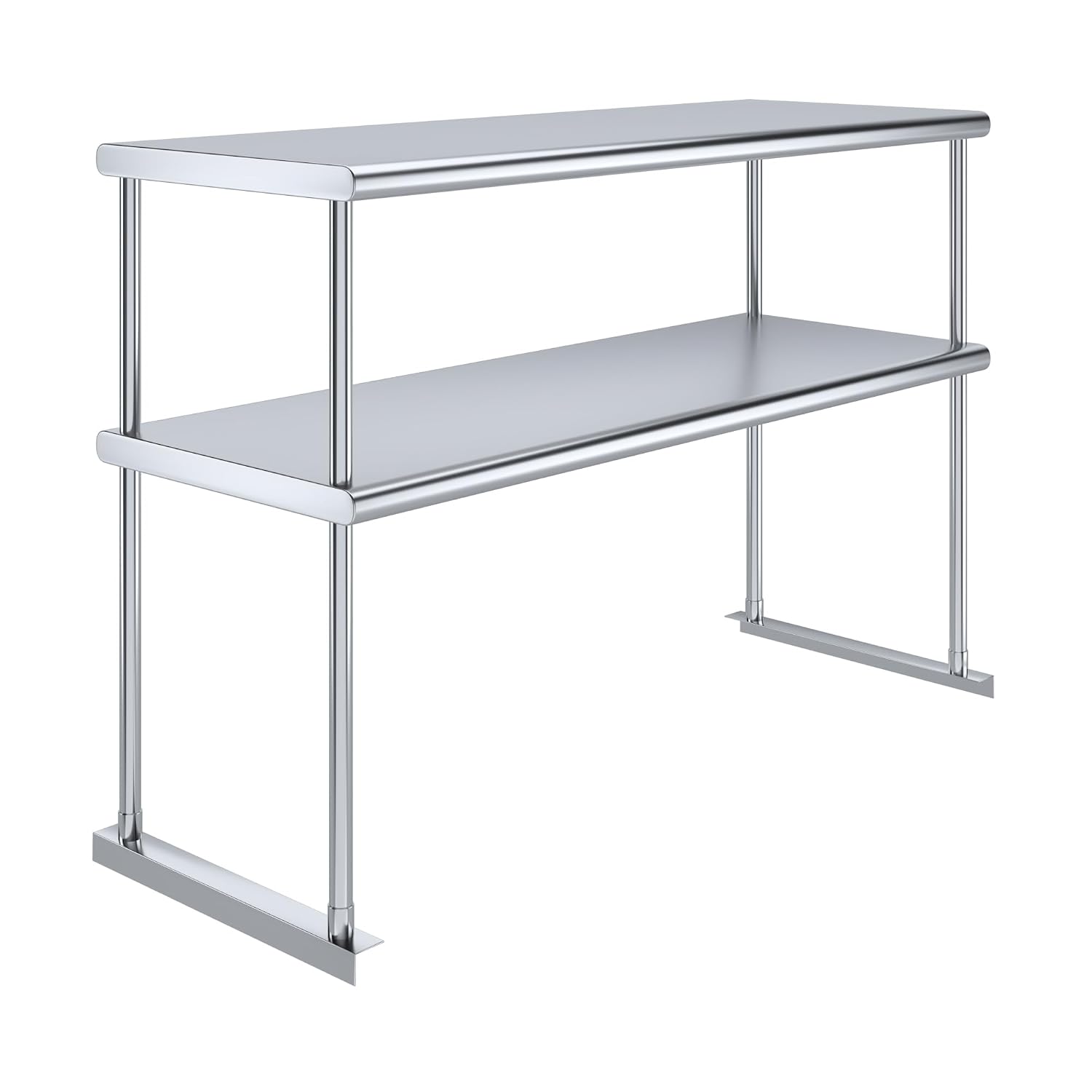 Commercial Kitchen Prep Table With Storage - Estante superior de acero inoxidable de