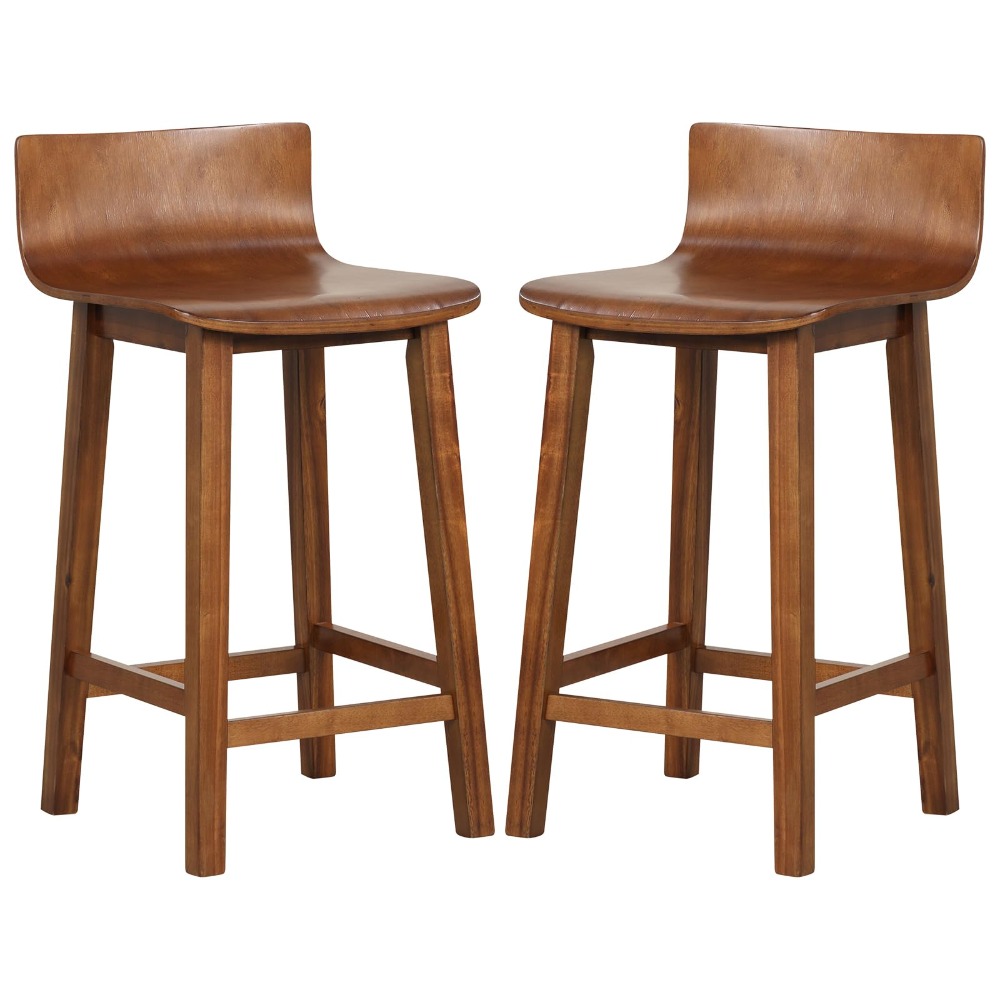 Commercial Kitchen Counter - Juego de 2 Taburetes de Bar