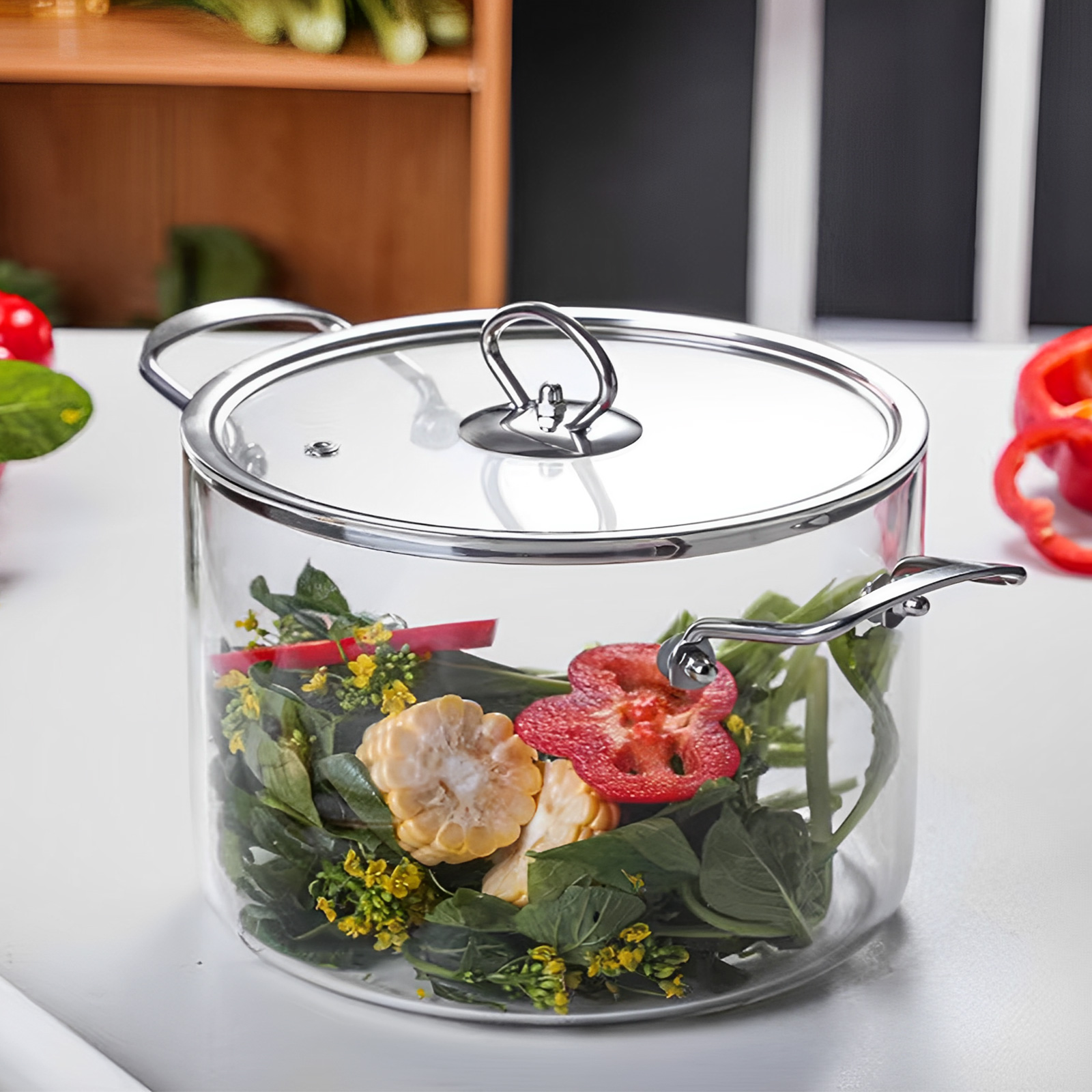 Soup Kettle Warmer - Olla de Cocina de Vidrio de