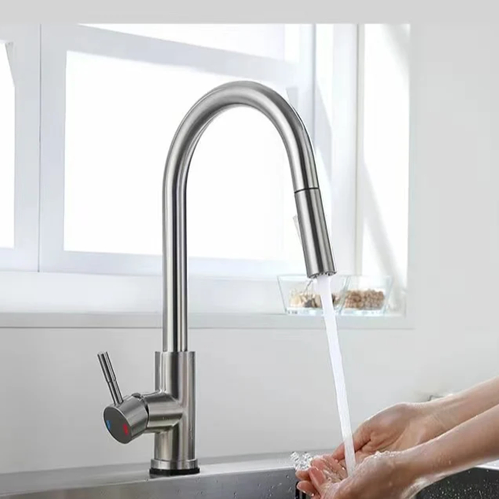 Grifo de cocina negro, boquill - Commercial Kitchen Mixer Tap reseña y precio