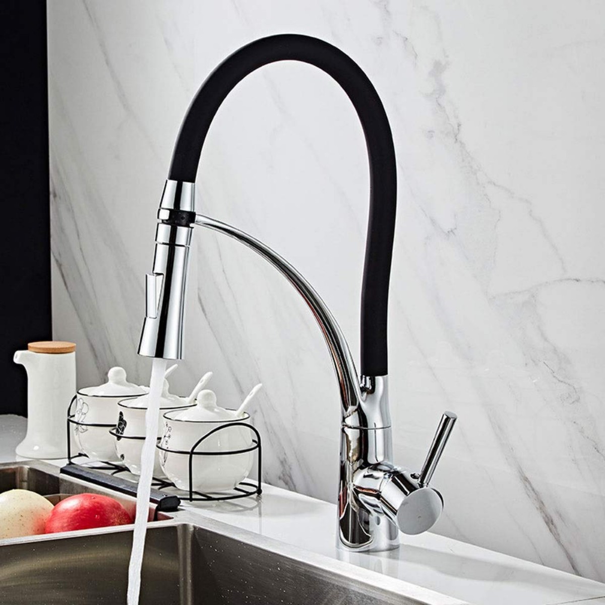 Grifo de cocina retráctil 360  - Commercial Kitchen Mixer Tap reseña y precio