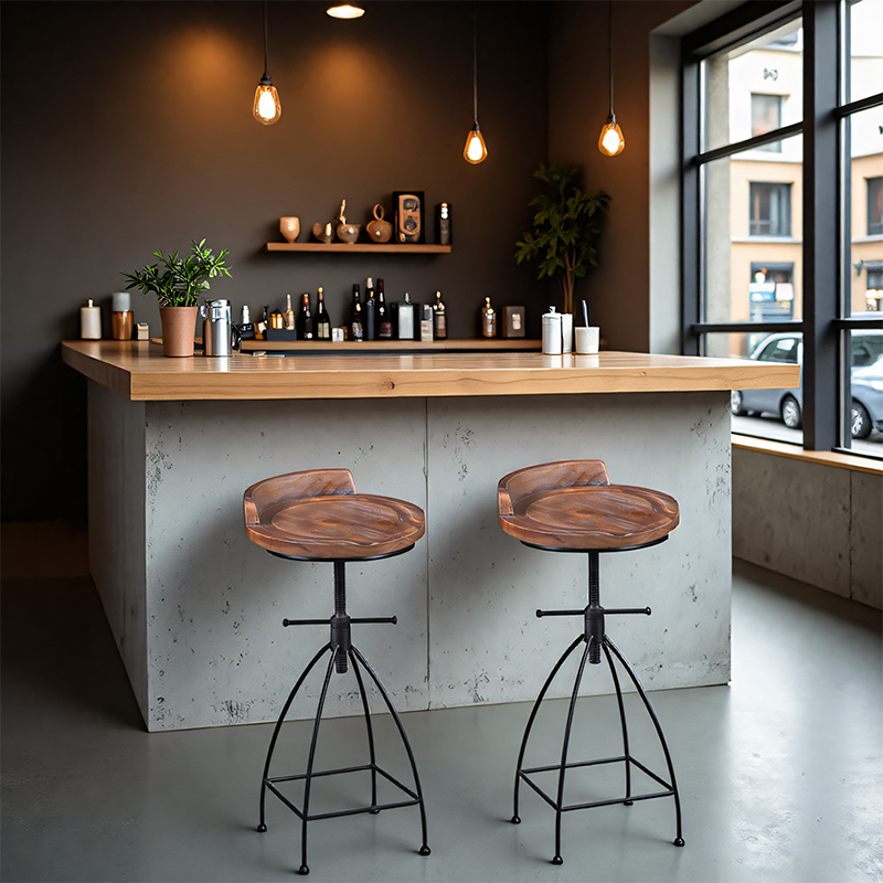 ‌ Taburete de Bar Industrial a - Commercial Kitchen Counter reseña y precio