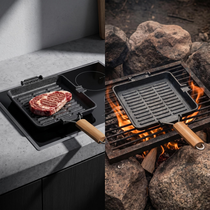 Sartenes de hierro fundido cua - Soup Kettle Warmer reseña y precio