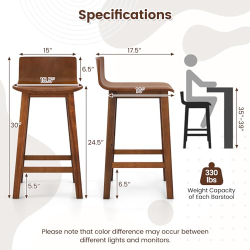 Juego de 2 Taburetes de Bar de - Commercial Kitchen Counter reseña y precio