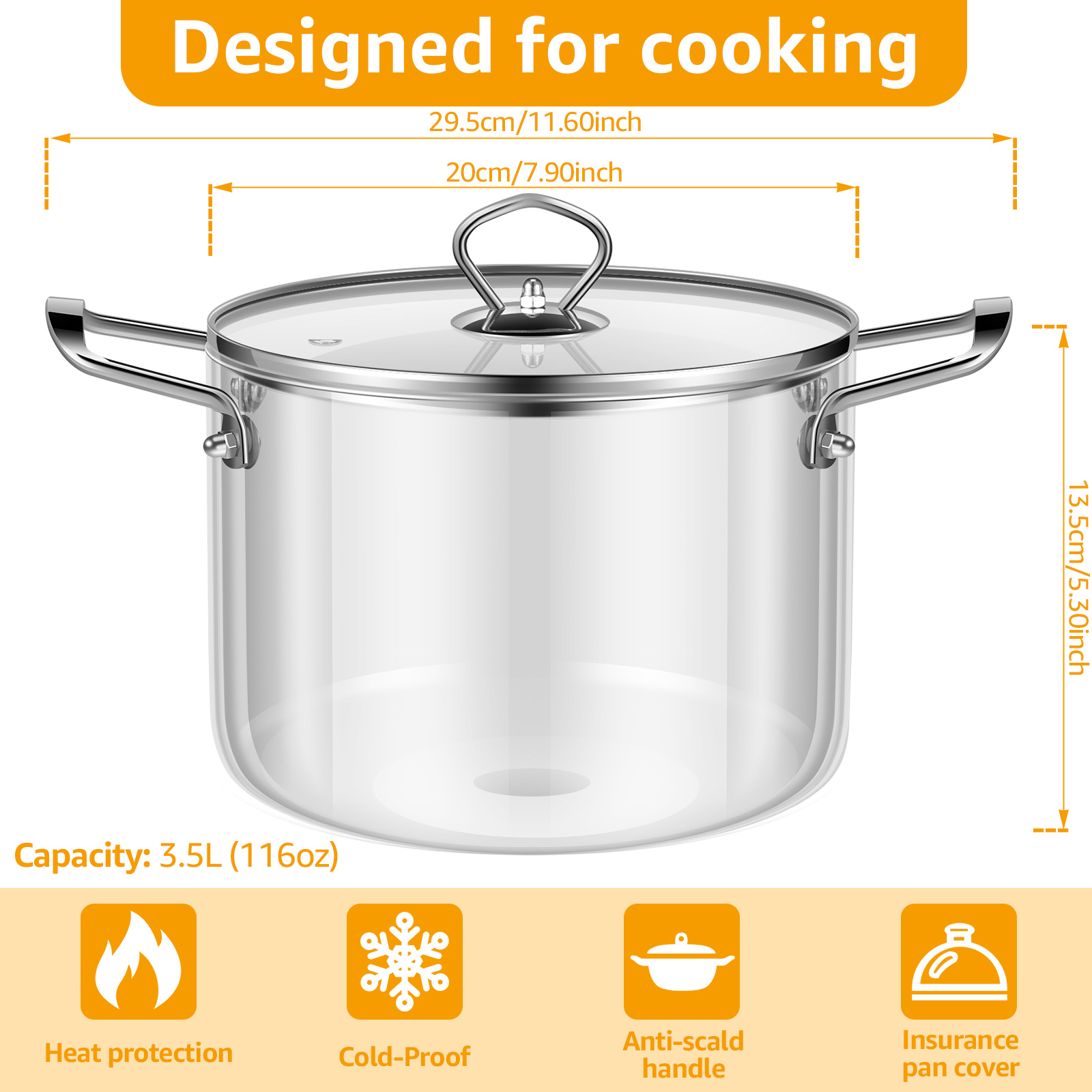 Olla de Cocina de Vidrio de 2. - Soup Kettle Warmer reseña y precio
