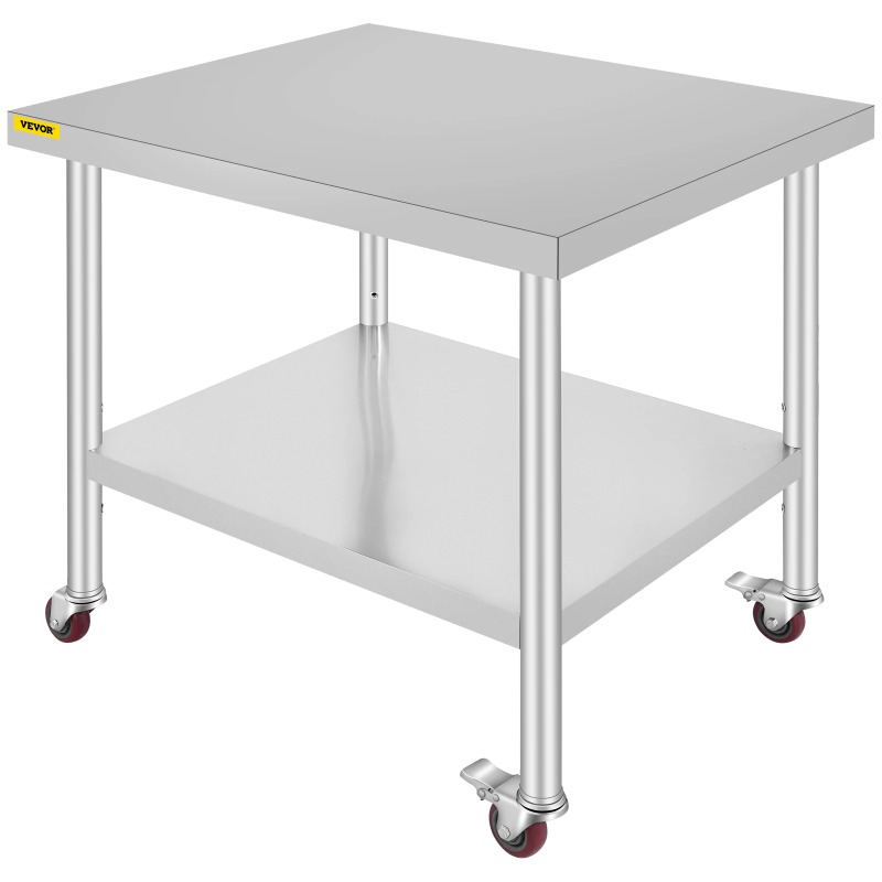 Mesa de Preparación de Cocina  - Commercial Kitchen Prep Table With Storage reseña y precio