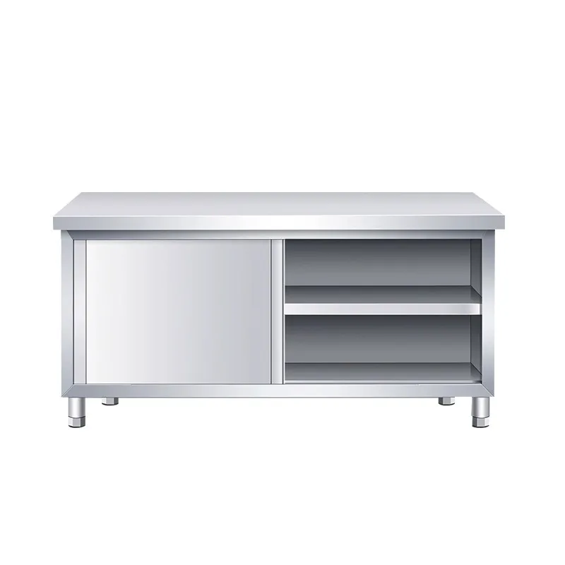 Carrito de Bar de Acero Inoxid - Commercial Kitchen Prep Table With Storage reseña y precio