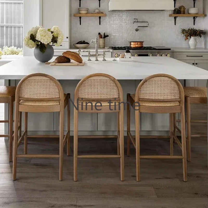 Silla de Bar de Madera Maciza  - Commercial Kitchen Counter reseña y precio