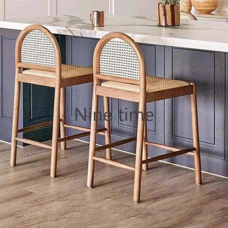 Silla de Bar de Madera Maciza  - Commercial Kitchen Counter reseña y precio